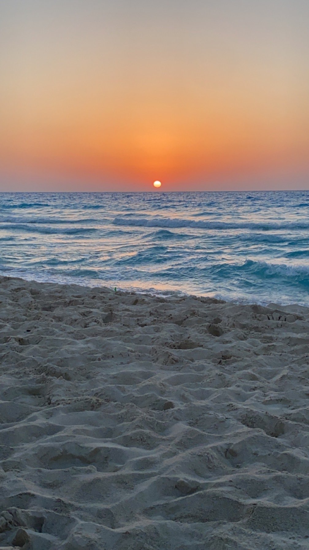 Beach sunset in Egypt
