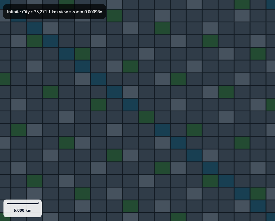 ImpactSim Infinite City visualization
